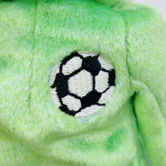 KICKS Bear, TY Beanie Babies, embroidered Soccer ball emblem, No Hangtag, 1999, - Picture 6 of 8